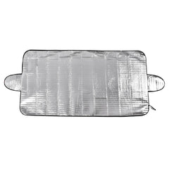 Zilverkleurige voorruitcover voor zomer en winter, 175 x 90 cm