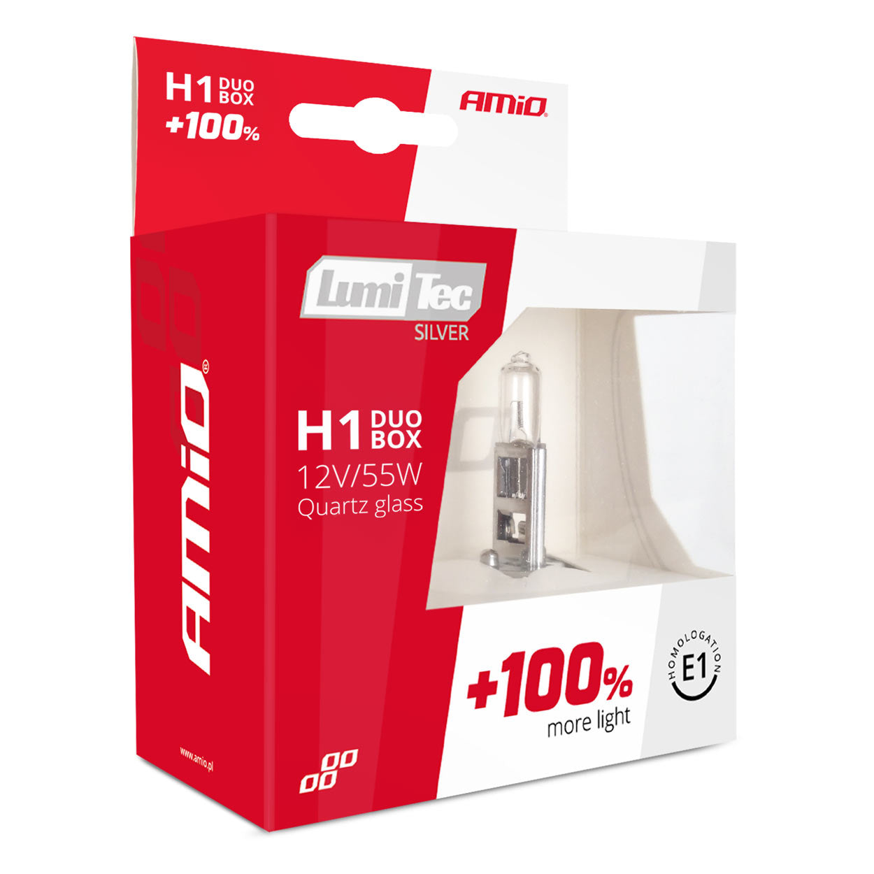 H1 halogeenlampen 12V 55W LumiTec Silver