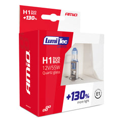 Verpakking met 2 H1 halogeenlampen LumiTec Limited