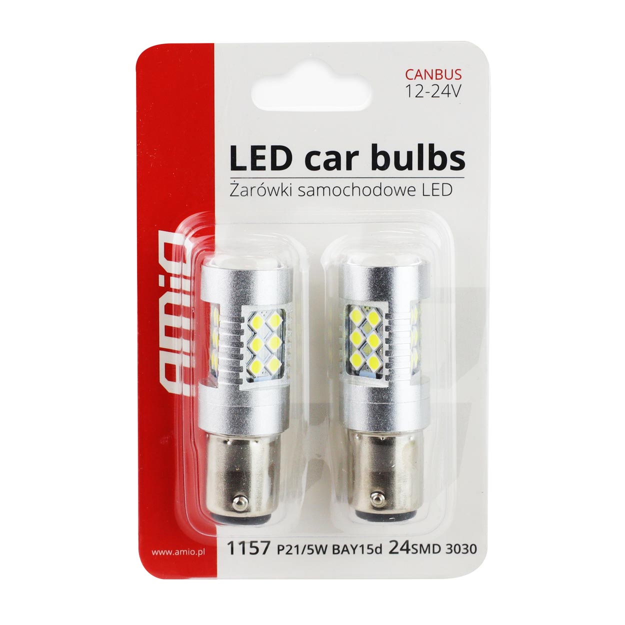 LED-pære med 1157 BAY15D P21/5W interface