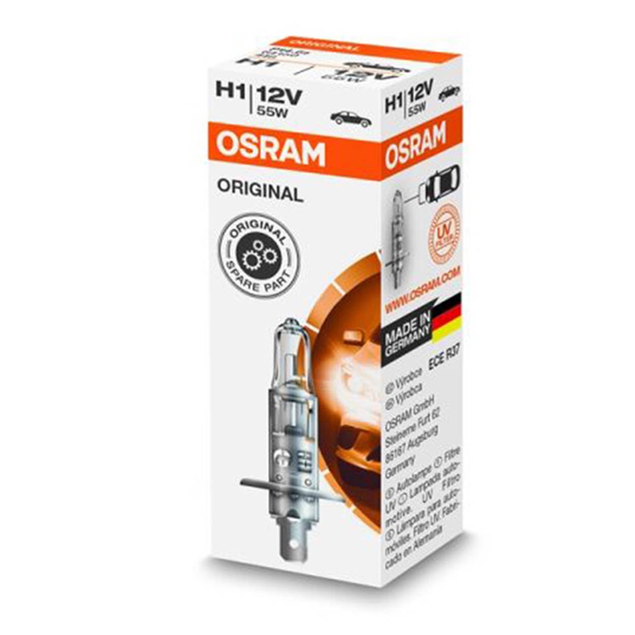 Osram H1 halogeenlamp 12 V 55 W met P14,5s-fitting