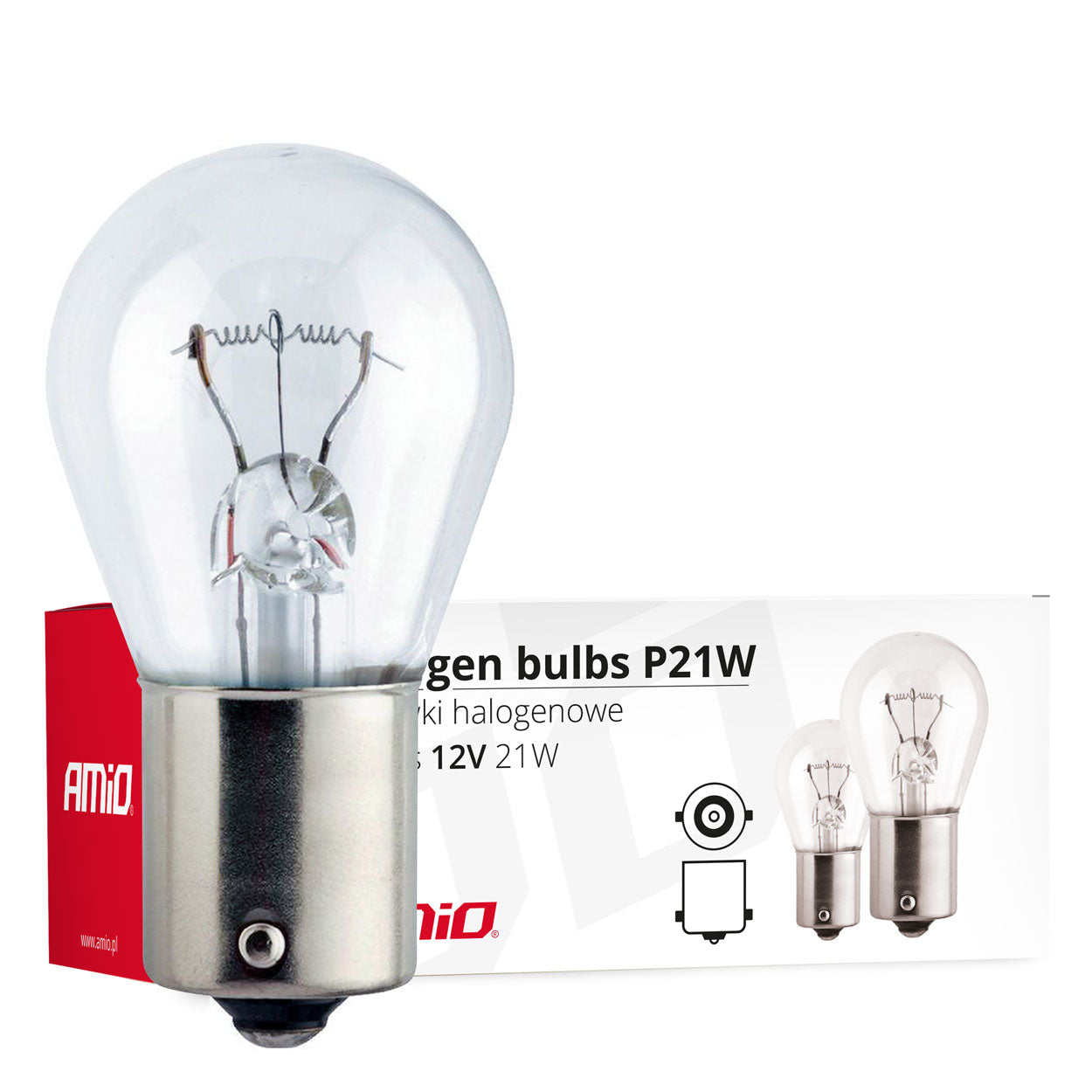 P21W halogeenlampen met BA15s-fitting