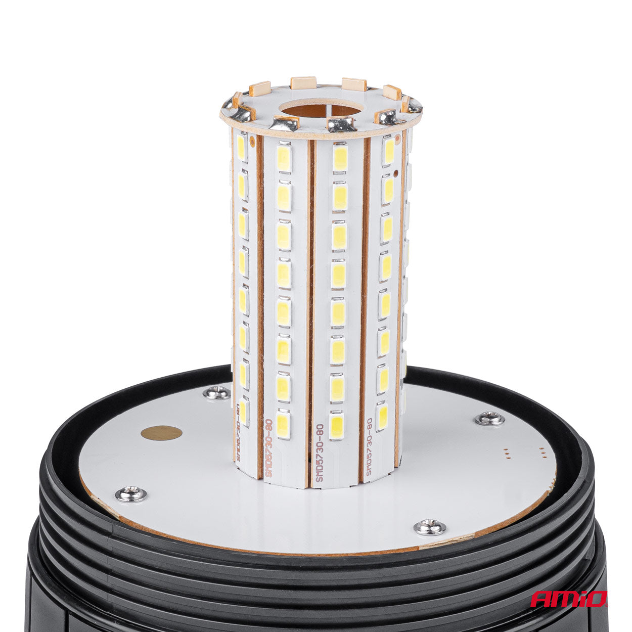 LED-waarschuwingslamp W09M met montagedetails