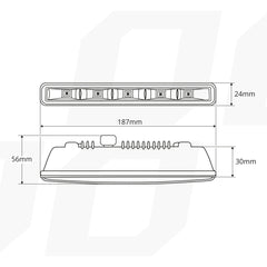 DRL 501HP kørelys til montering i smalle åbninger