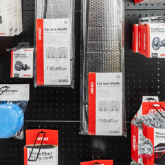 Voorruithoes met aluminium coating tegen zon en vorst