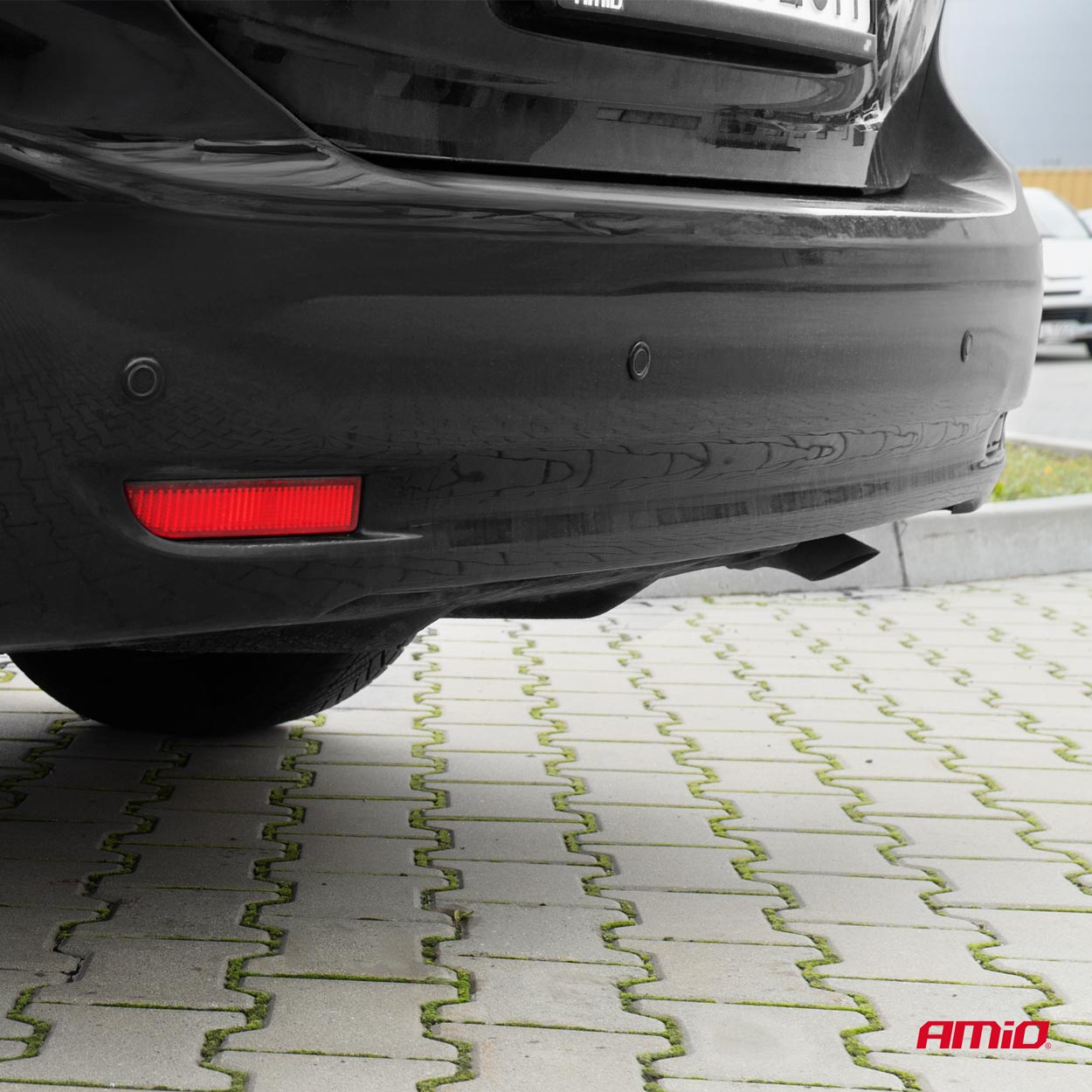 Sort GOLD-parkeringssensor med 18 mm diameter
