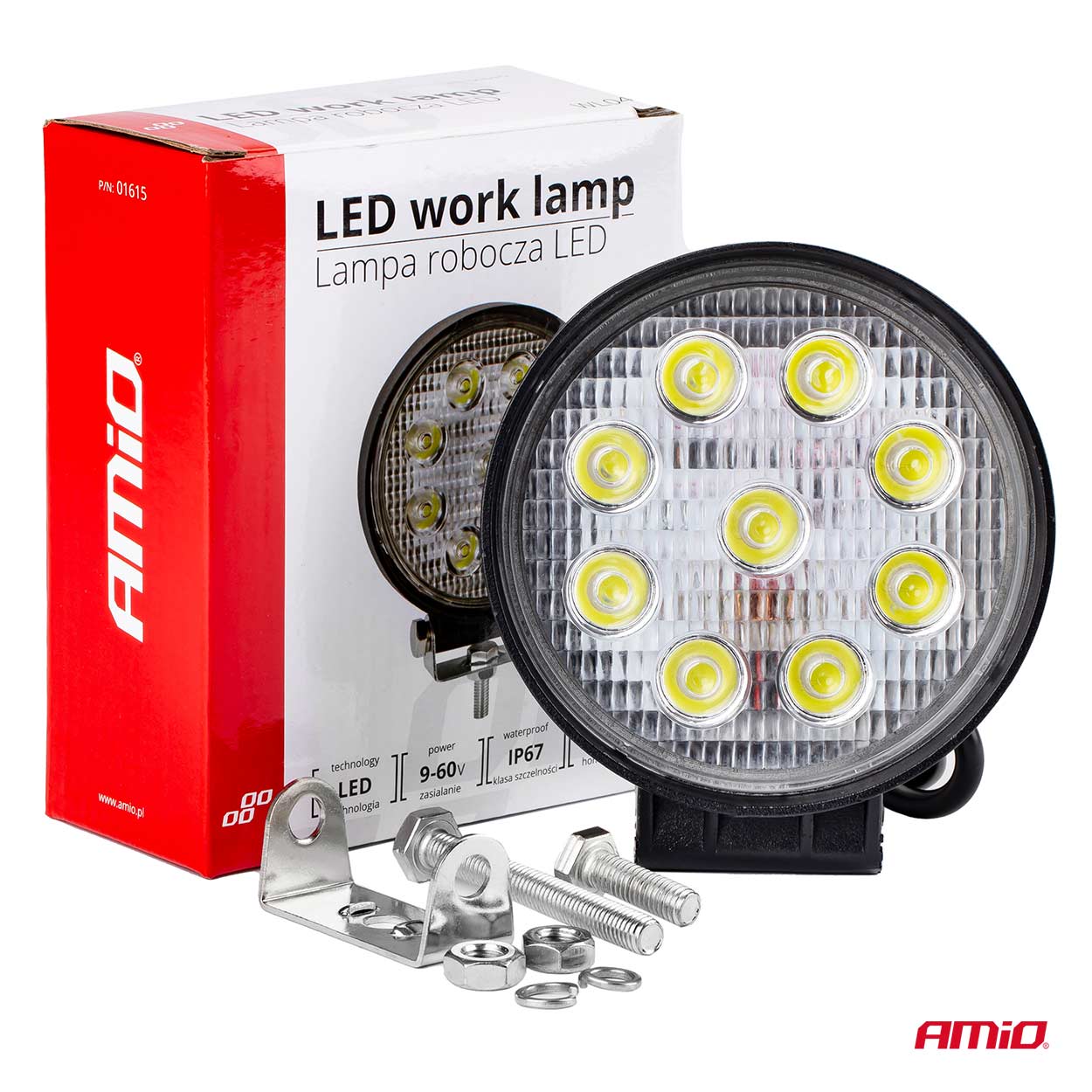 AWL04 werklamp met 9 leds