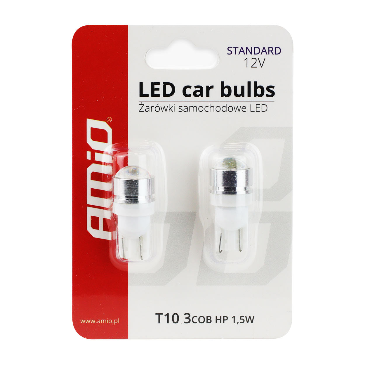 T10 W5W LED-lamp met lens