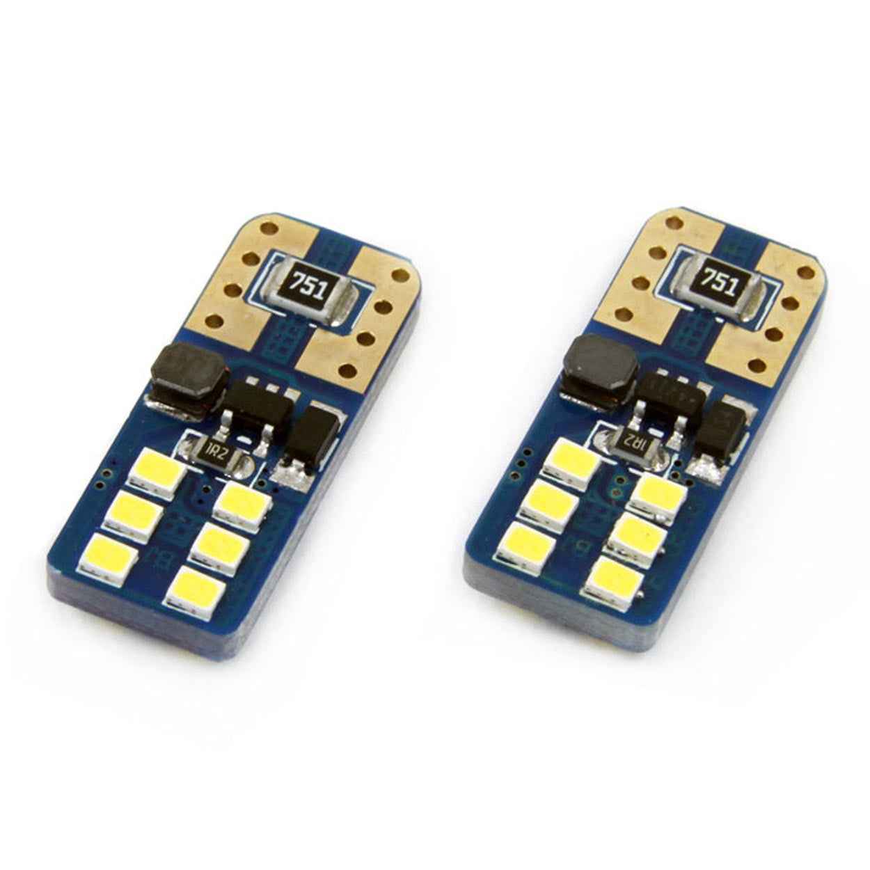LED-lamp T10e W5W met bipolaire constructie