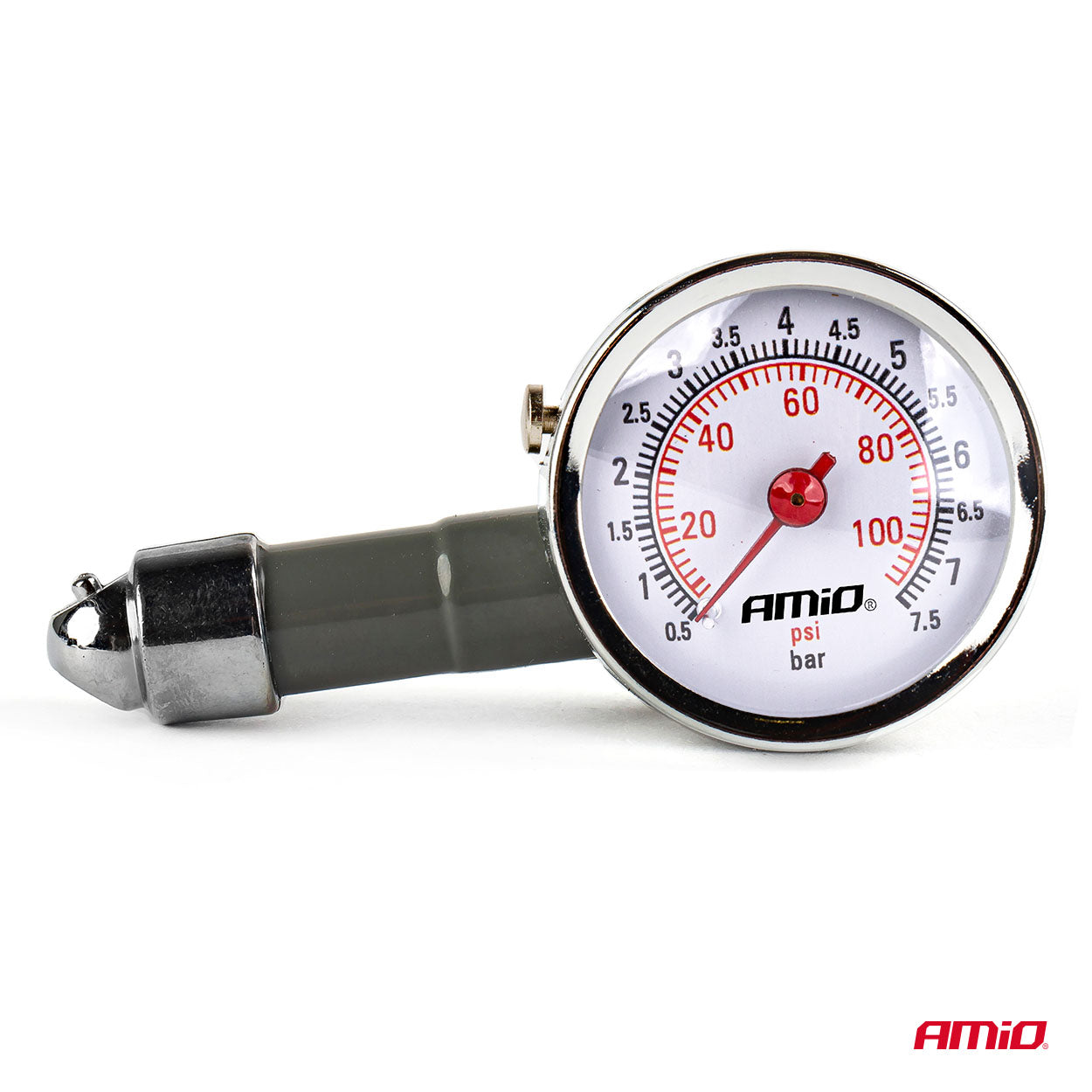 Bandenspanningsmeter met resetventiel en meetgeheugen