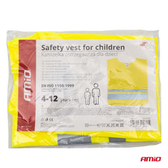Gele high-visibility vest voor kinderen