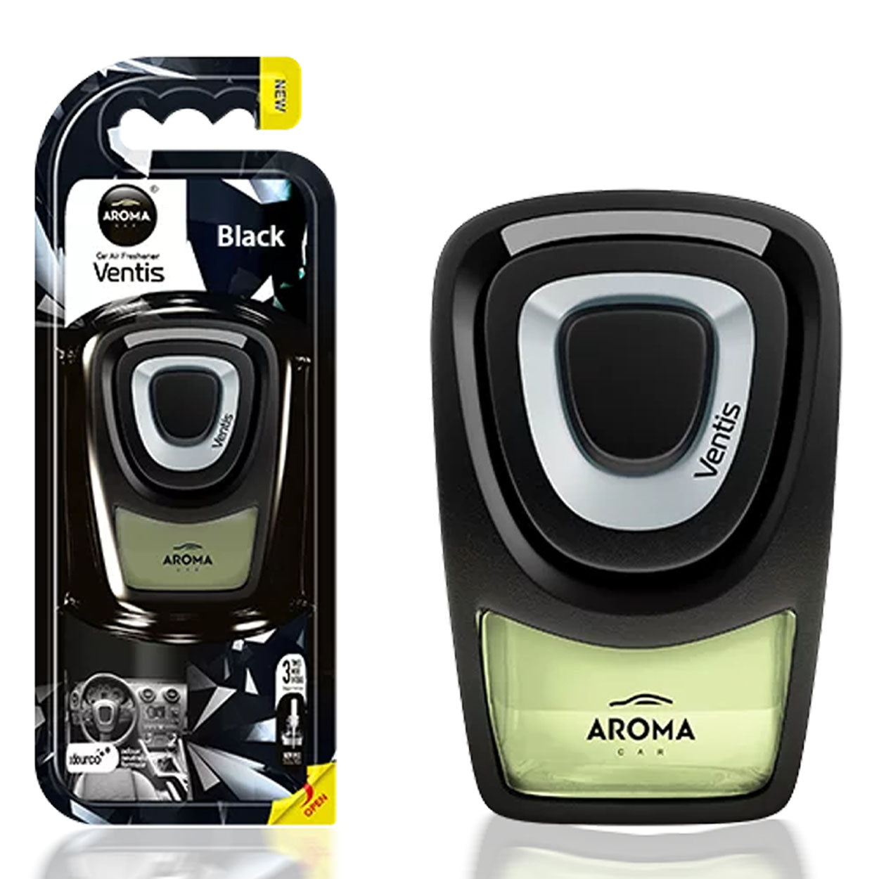 Aroma Car Ventis Black luchtverfrisser voor het ventilatierooster van de auto