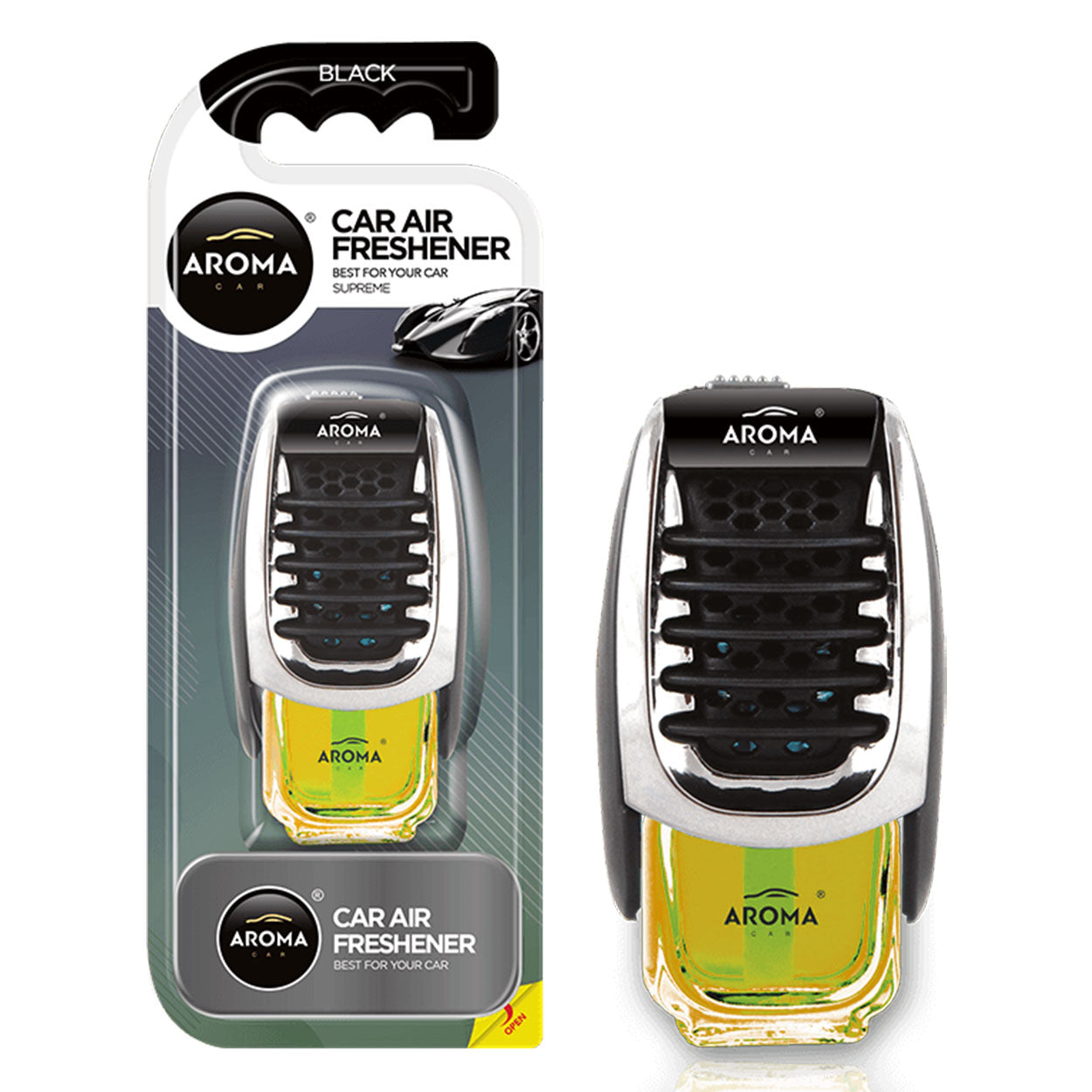 Aroma Car Supreme Black luftfrisker til bilens ventilationsgitter