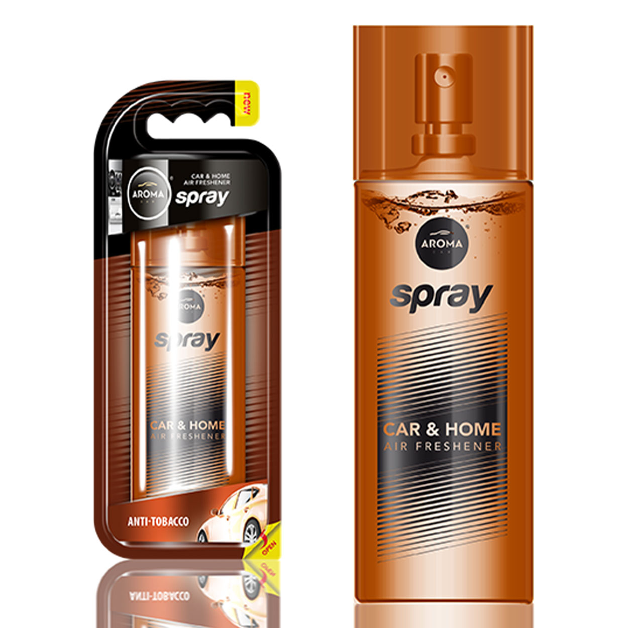 Aroma Spray Antitabacco luchtverfrisser in glazen fles met verstuiver