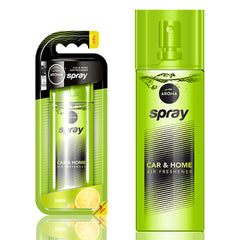 Aroma Car auto luchtverfrisser spray met citroengeur in een glazen flesje van 50 ml