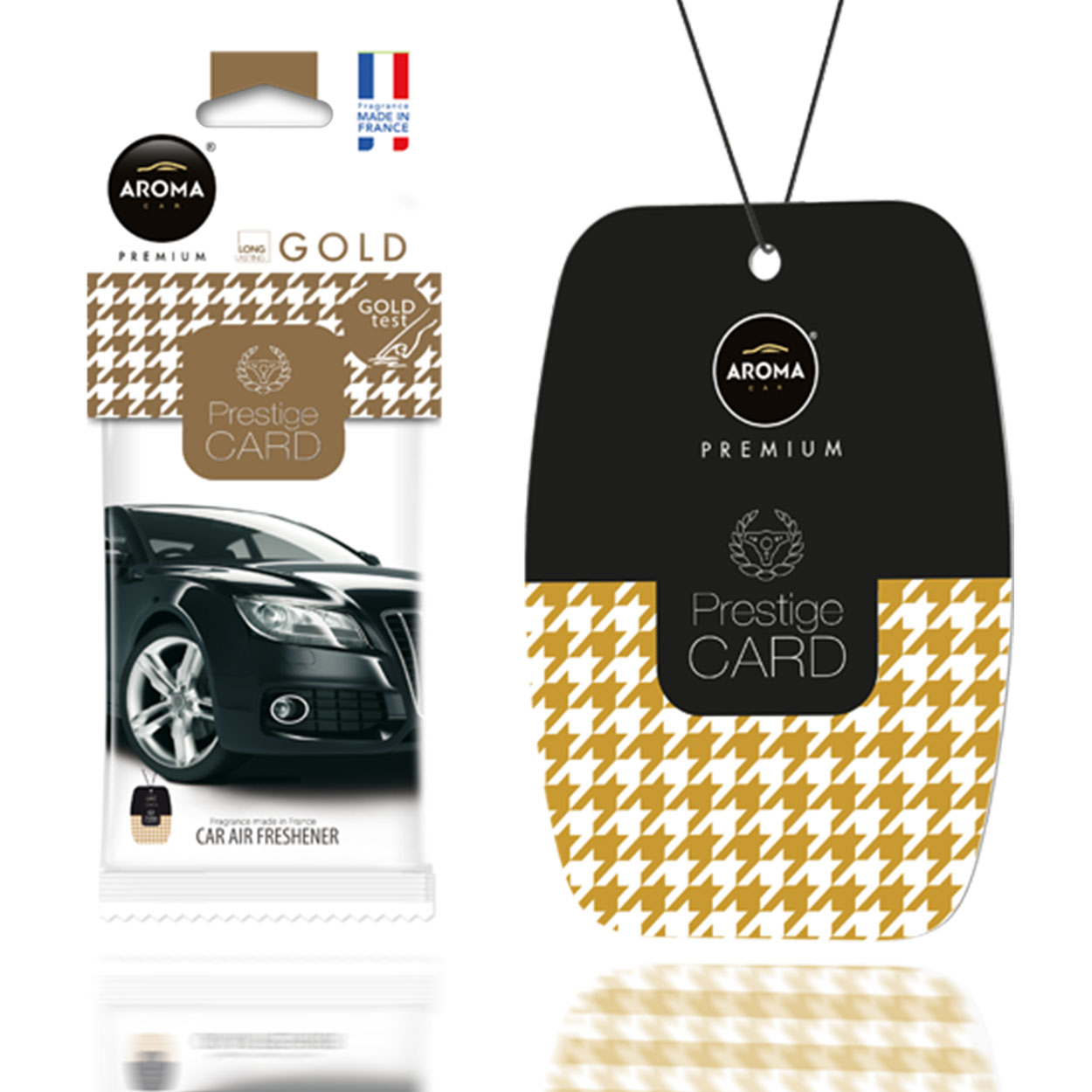 Aroma Prestige Card Gold hængende luftfrisker til bil