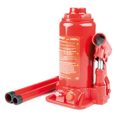 Hydraulische fleskrik met een hefvermogen van 10 ton