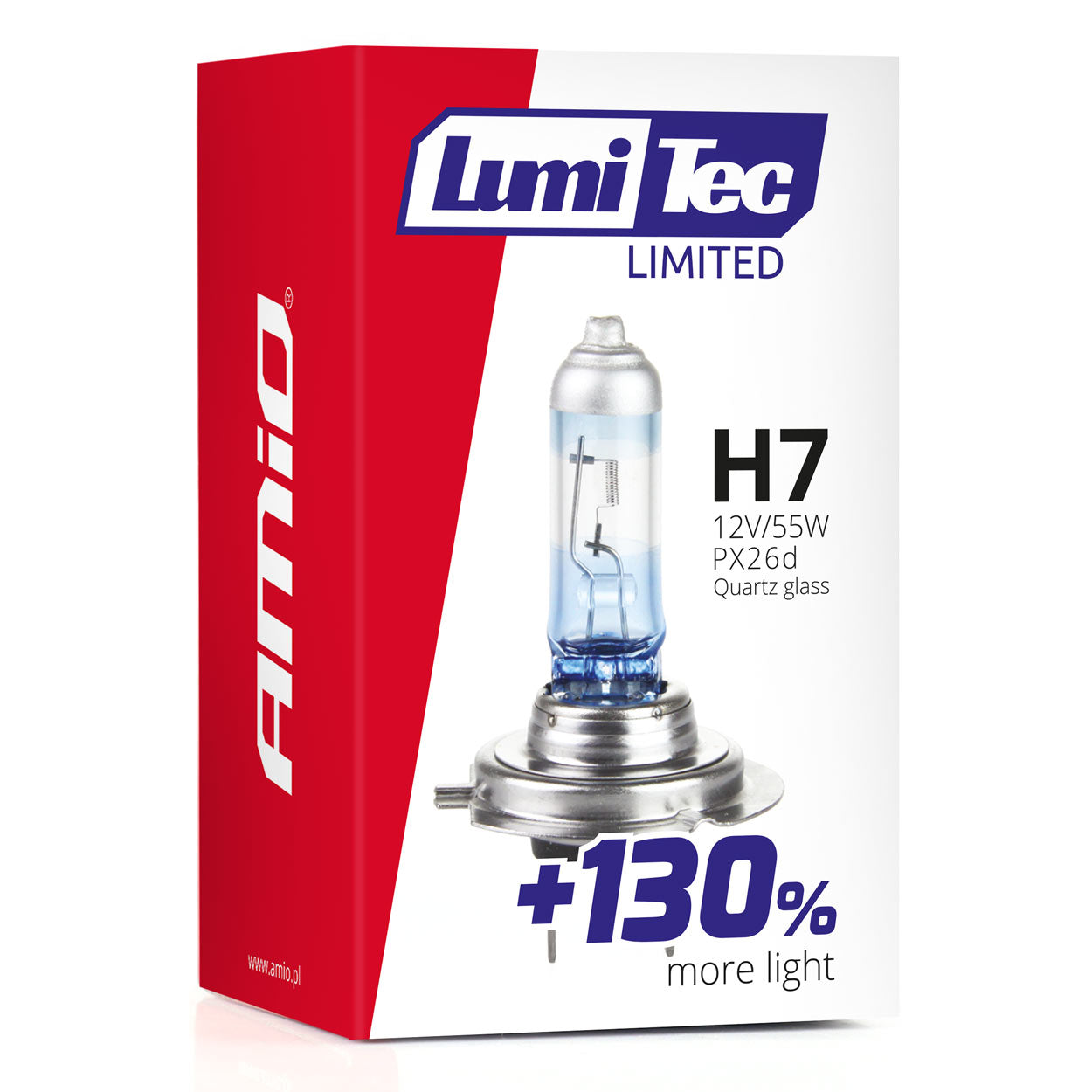 H7 halogenpære LumiTec Limited med 4300K lys