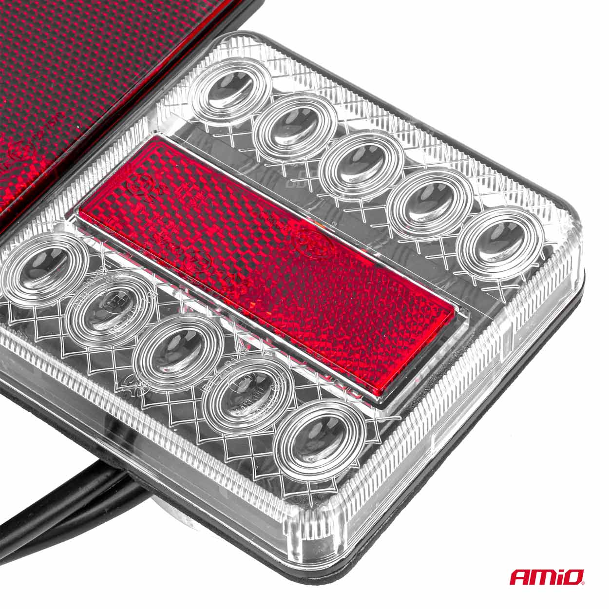 Magnetisch LED-aanhangerlicht met driehoekige reflector