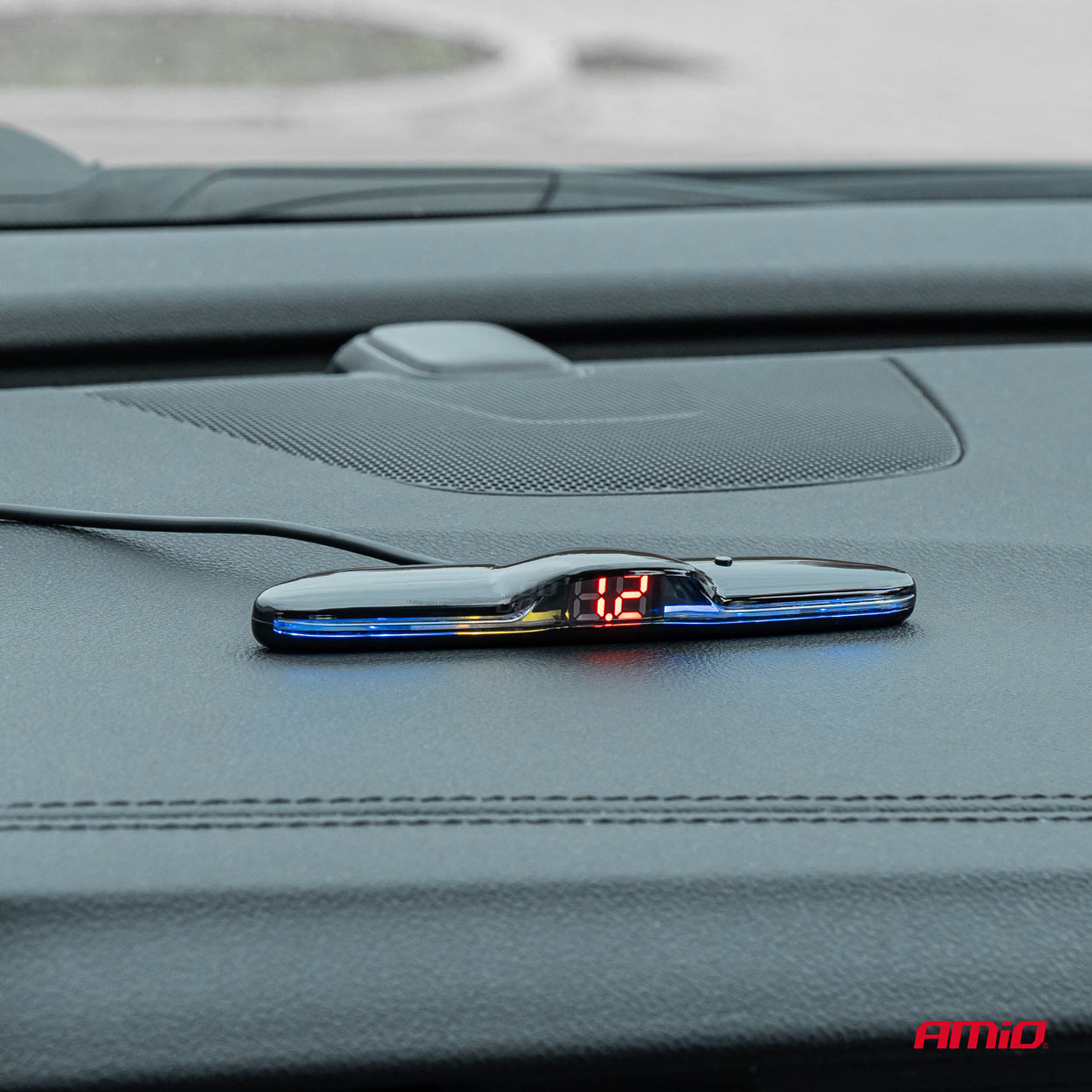 MAX LED-display til parkeringsassistent i sort kabinet