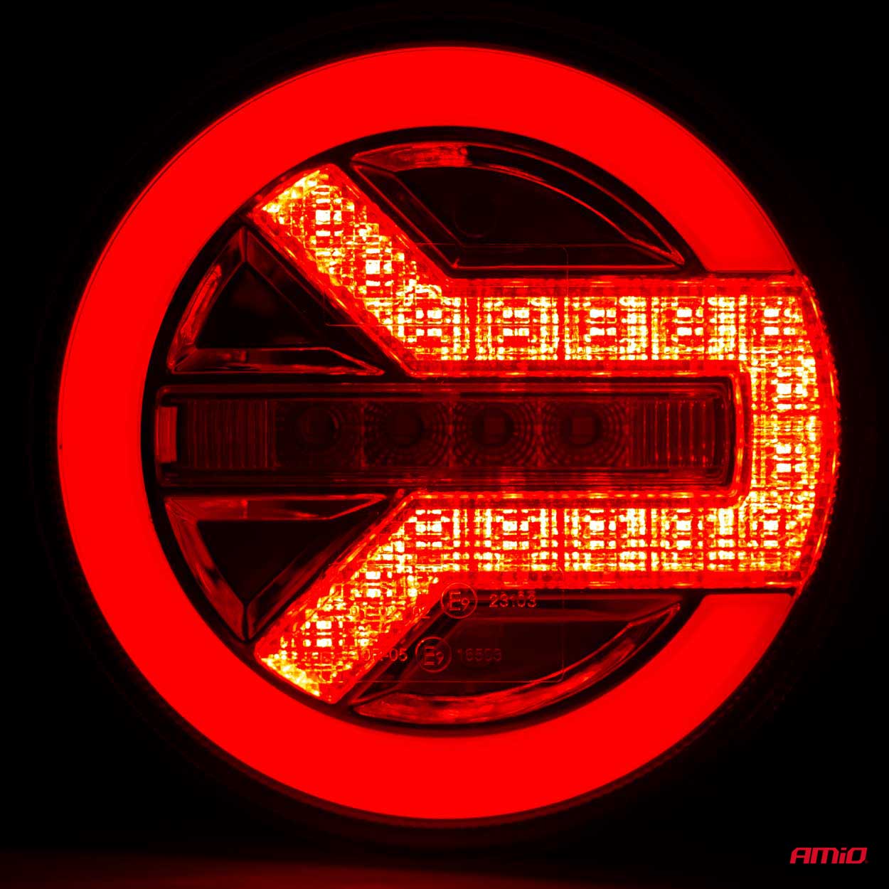 Rond LED-achterlicht met meerdere lichtfuncties