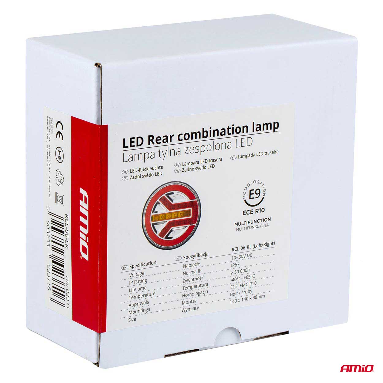 LED-achterlicht met beschermingsgraad IP67