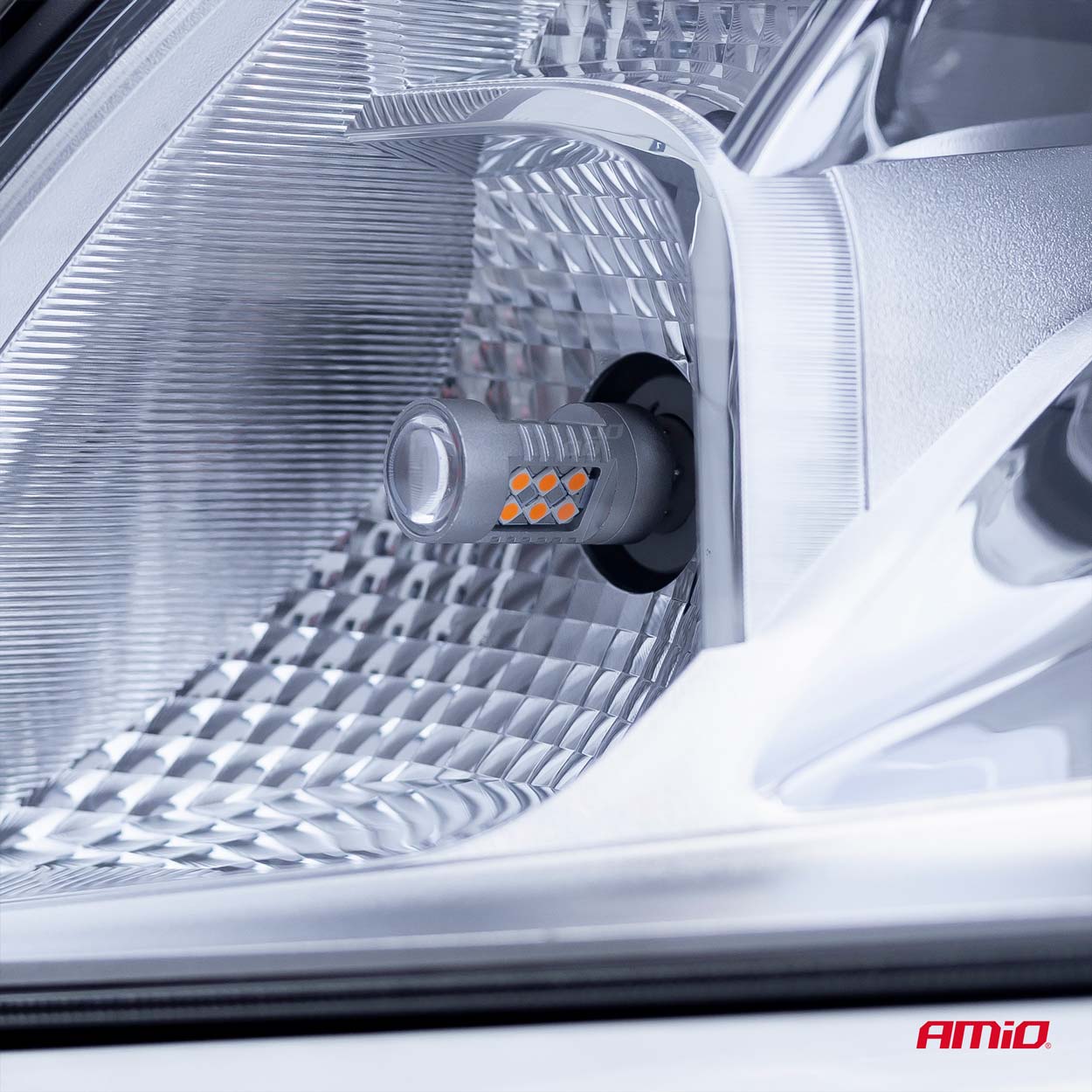 LED-pære T20 7440 WY21W med amber LED-lys