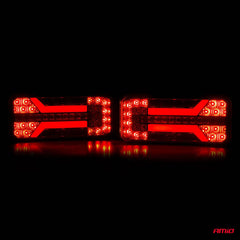 Close-up van de achterste LED-combinatielamp