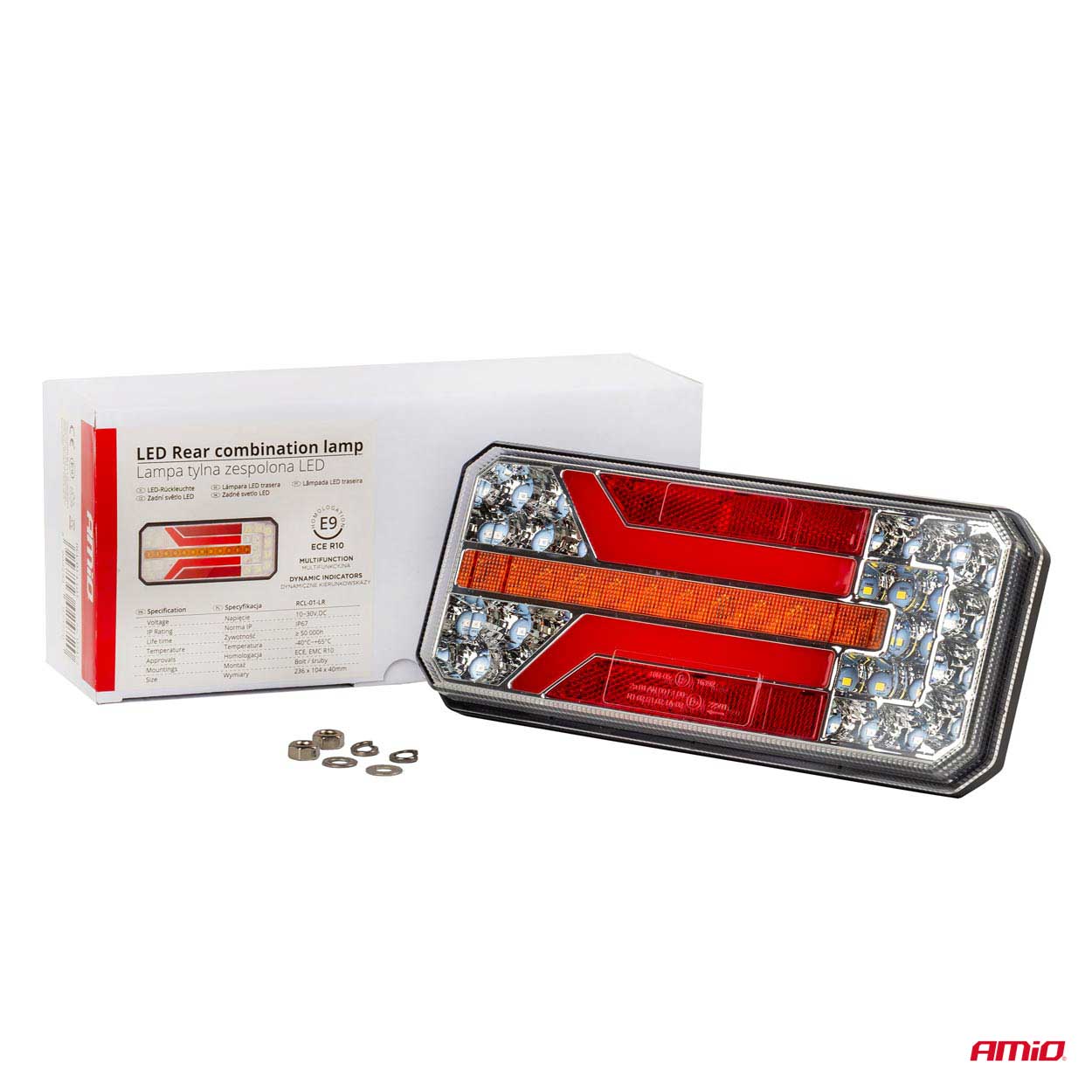Achterste LED-combinatielamp met achteruitrijlicht
