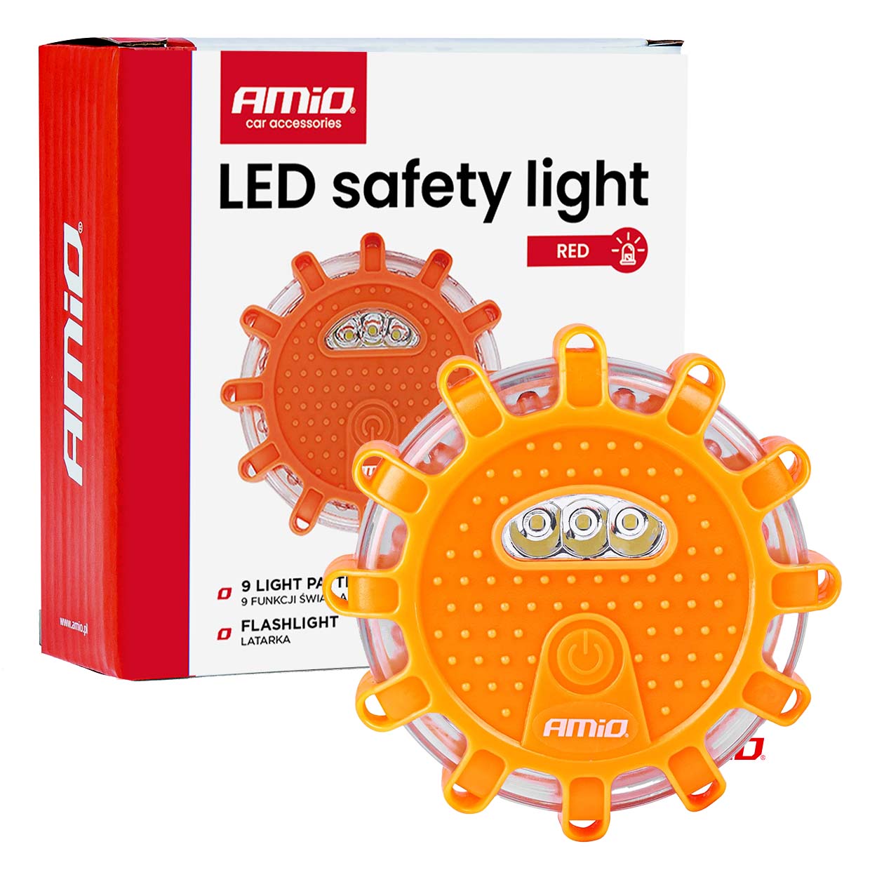 LED-waarschuwingslamp met magneet en haak