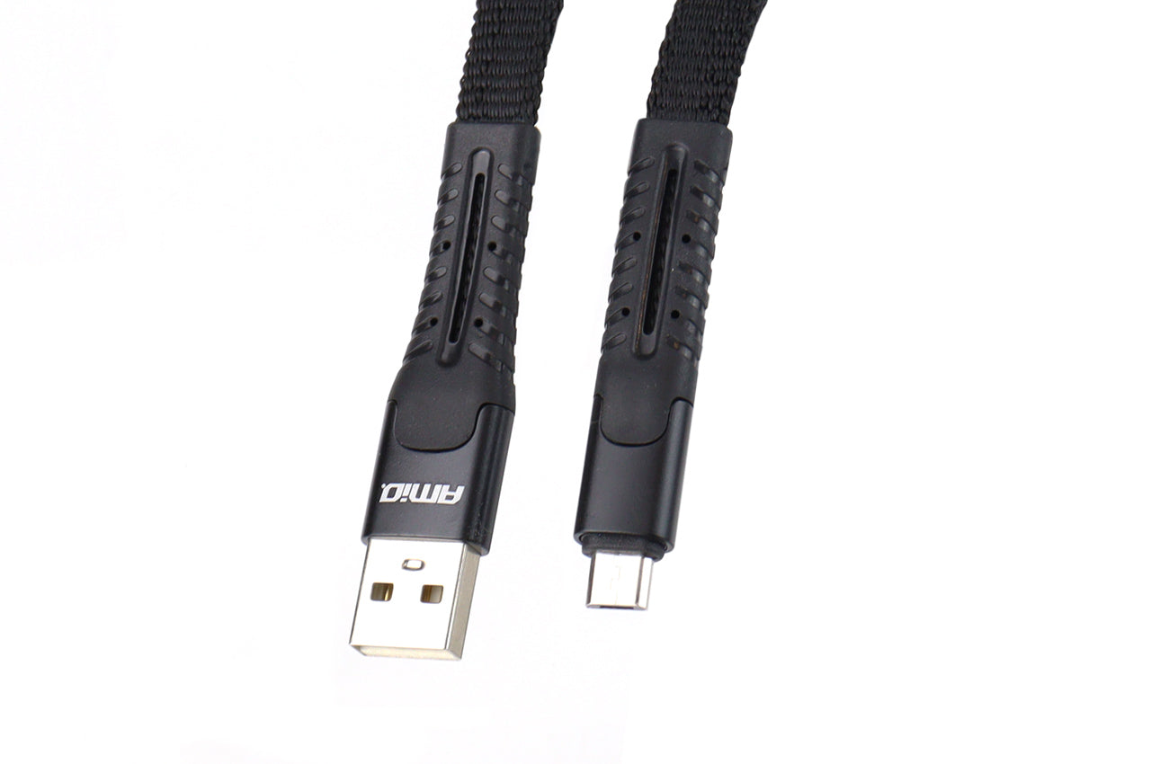 USB-naar-micro-USB-kabel met nylon vlechtwerk
