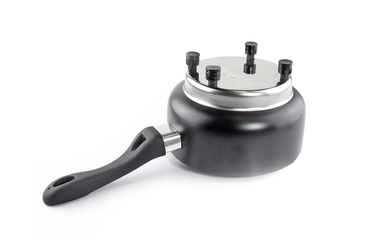 Elektrische pan met deksel en handgreep met rubberen coating