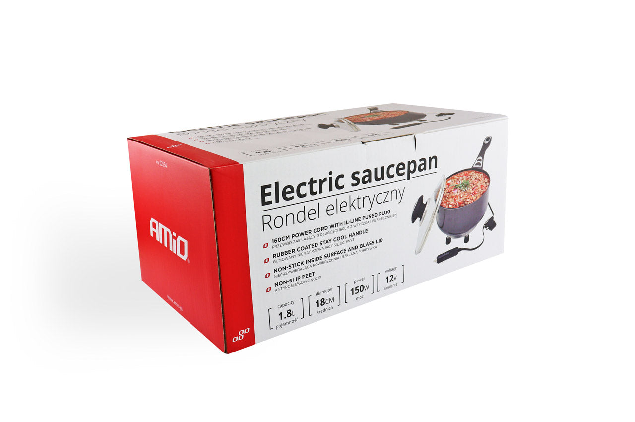 Elektrische pan voor gebruik in de auto, camper of boot