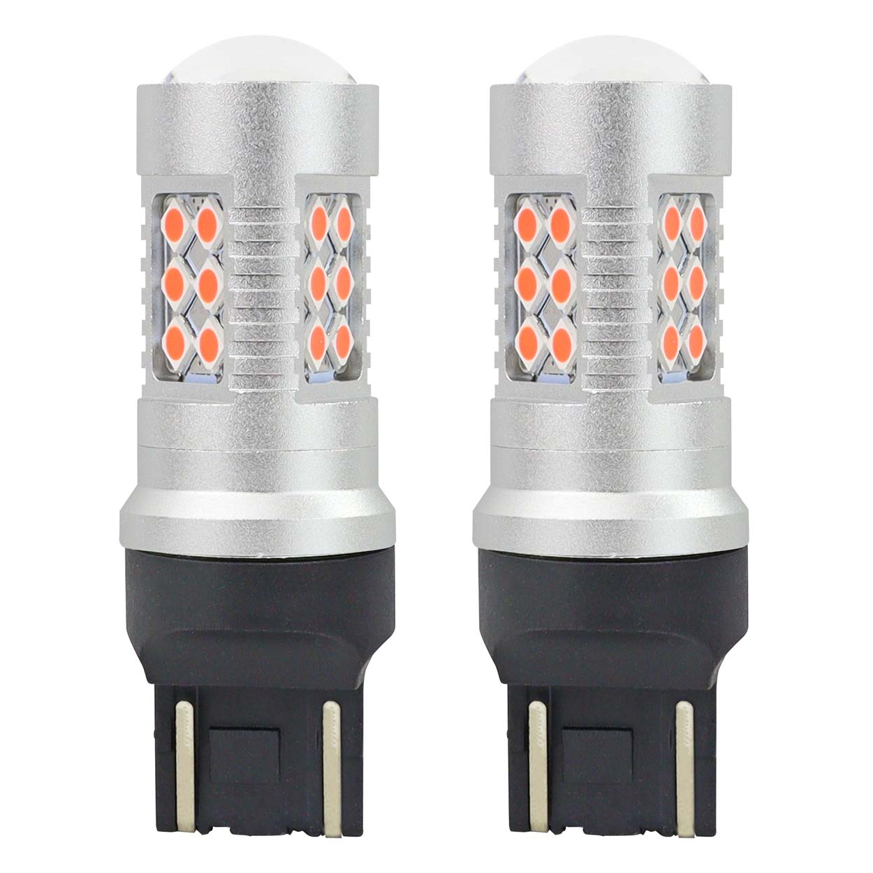 Rød LED-pære T20 7443 WR21/5W