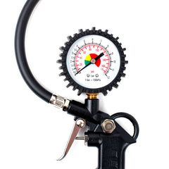 Dækpumpe med manometer fra pneumatisk værktøjssæt PT-06