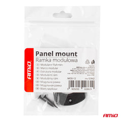 Zwart paneelframe voor de montage van één component