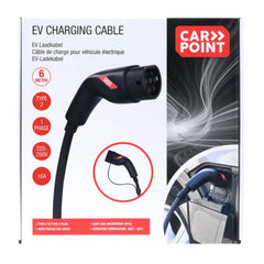 Carpoint laadkabel voor elektrische auto's Type 2 naar 2, 16 A, 1-fase, 6 meter 