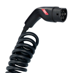 Carpoint spiraallaadkabel voor elektrische auto's Type 2 naar Type 2, 16 A, 3-fase, 6 meter 