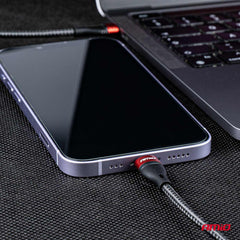 USB-C til Lightning-kabel med aluminium og nylon