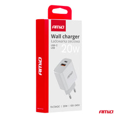 Witte USB-wandlader met compact ontwerp