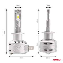 Sæt med to H1 LED-pærer fra X2-serien