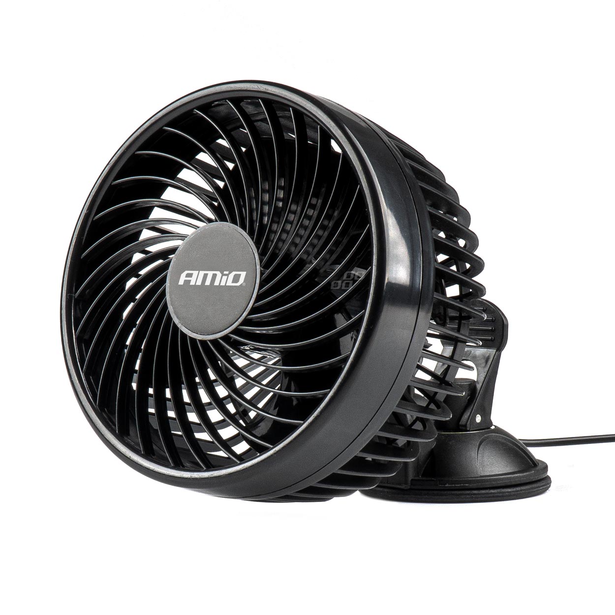 Zwarte 6 inch autoventilator met zuignap voor 24V