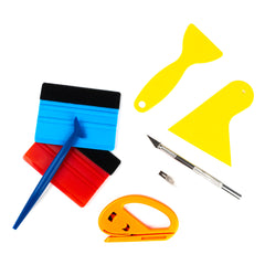 Montageset voor car wrapping folie met rakels en foliemes