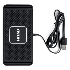 Draadloze autolader met 15W Qi-opladen en siliconen houder