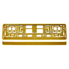 Kentekenplaathouder in goud metallic
