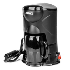 12V koffiemachine voor in de auto met mok