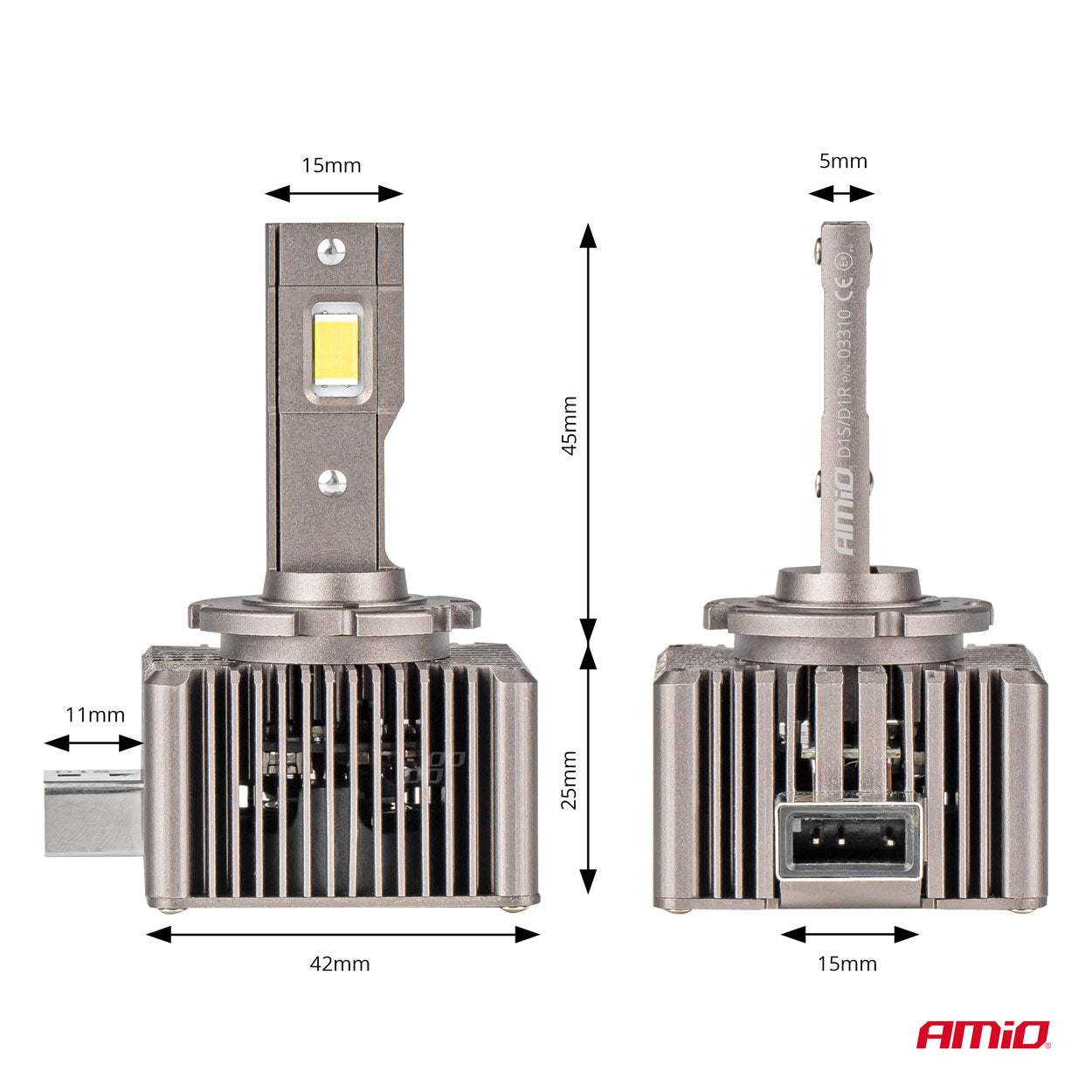 LED-lamp voor xenonkoplamp met actieve koeling
