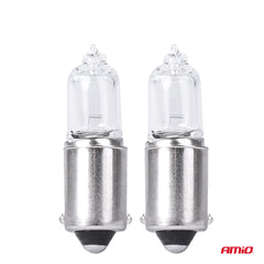 Witte H5W halogeenlampen met BAX9S-fitting.