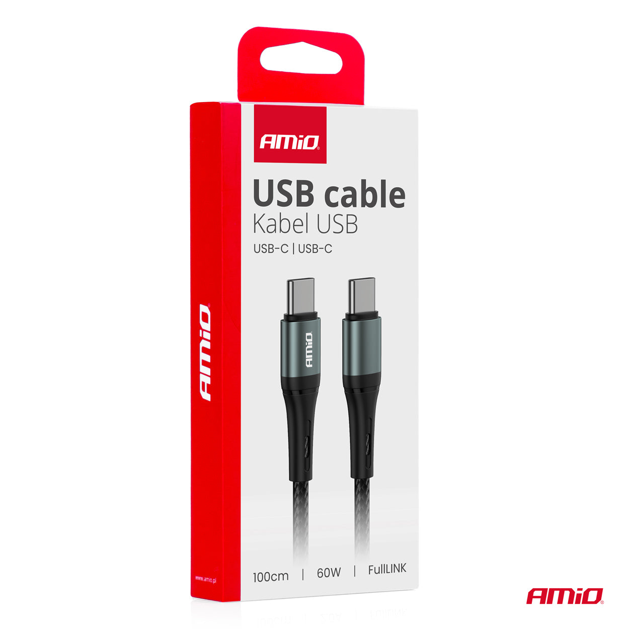 USB-C til USB-C kabel 60W 100 cm FullLINK i emballage
