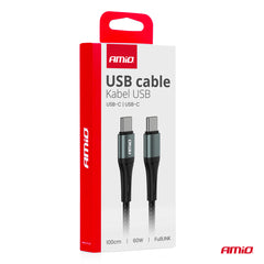 USB-C til USB-C kabel 60W 100 cm FullLINK i emballage